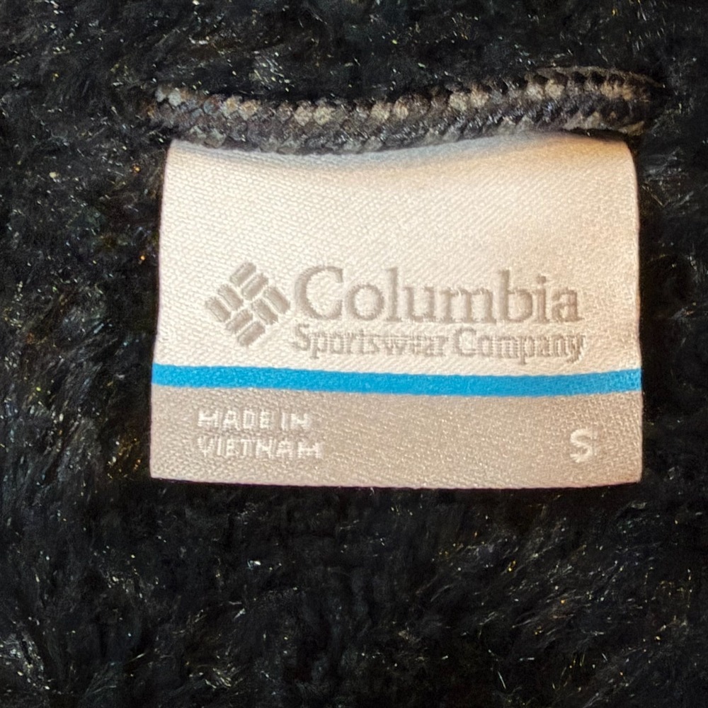 Columbia Jacket Womens S Black Copper Crest Coat Long Fur Lined Diamond Quilted - Picture 3 of 11